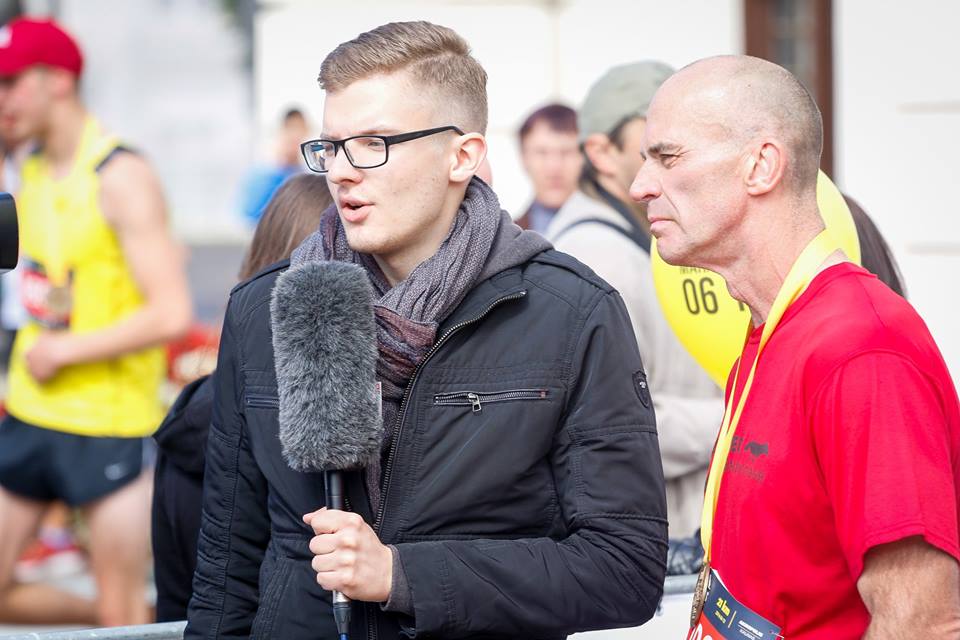 Sporto renginiai Ignui Grinevičiui (su mikrofonu) – kasdienybė./ Bartkus foto