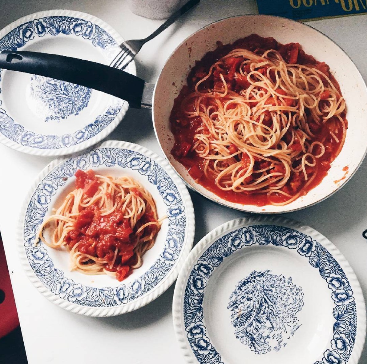 Česnakinė pasta – Spaghetti aglio e olio. Asmeninio archyvo nuotr.