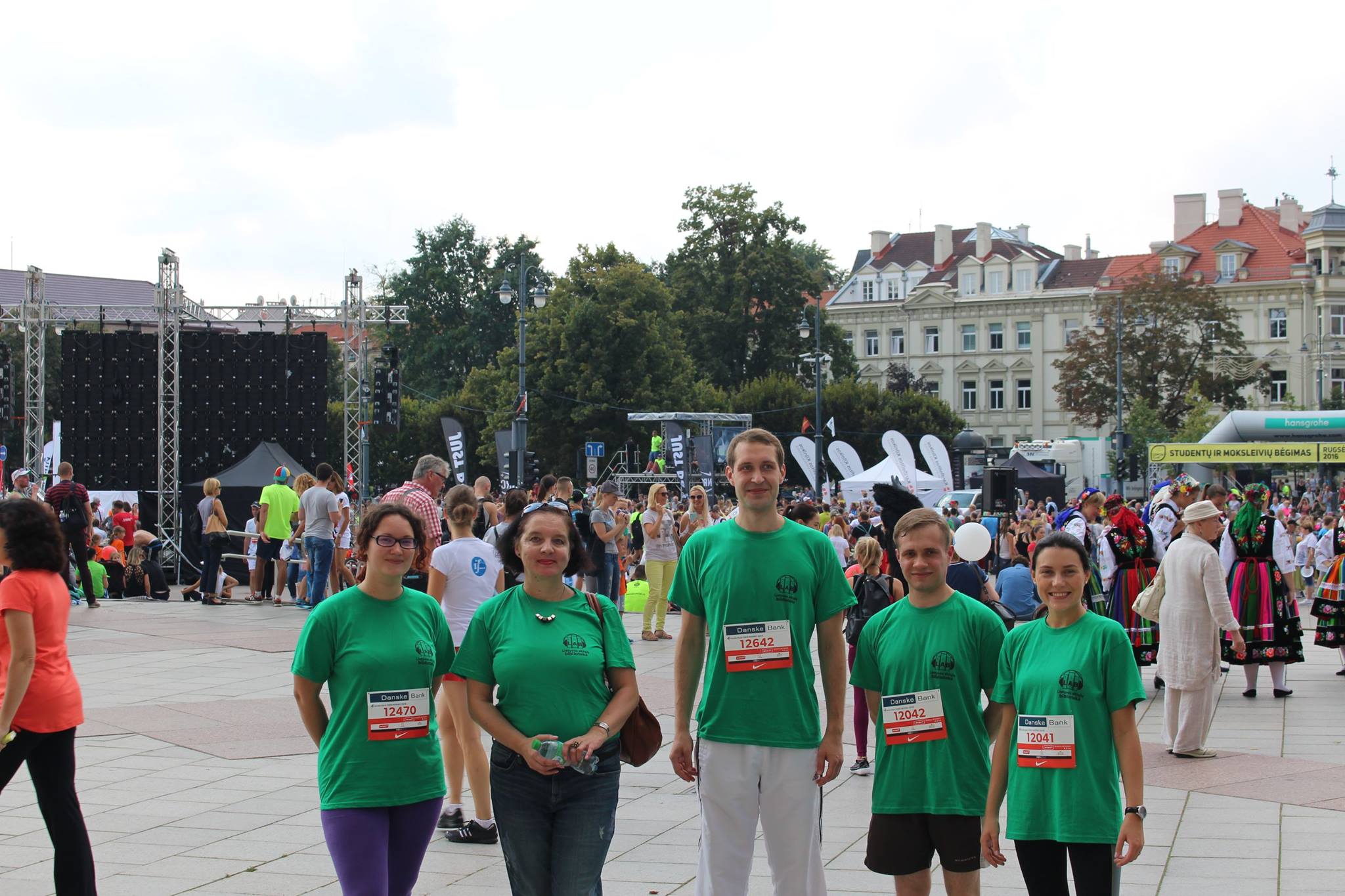 Pernai „Danske“ maratone Fausta Brasaitė kartu su kolegomis atstovavo Lietuvos aklųjų bibliotekos komandai. / Asmeninio archyvo nuotr.