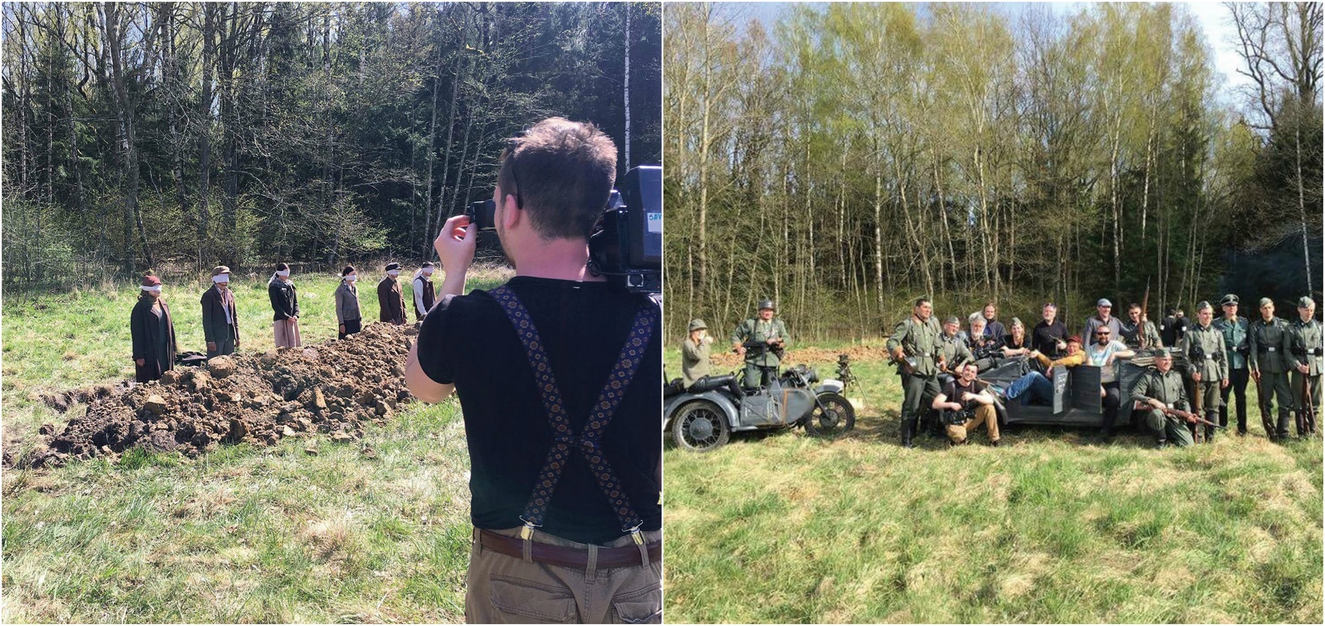 Filmuojant daugiaserijinį istorinį filmą „Laisvės kaina. Partizanai“./ Asmeninio archyvo nuotr.