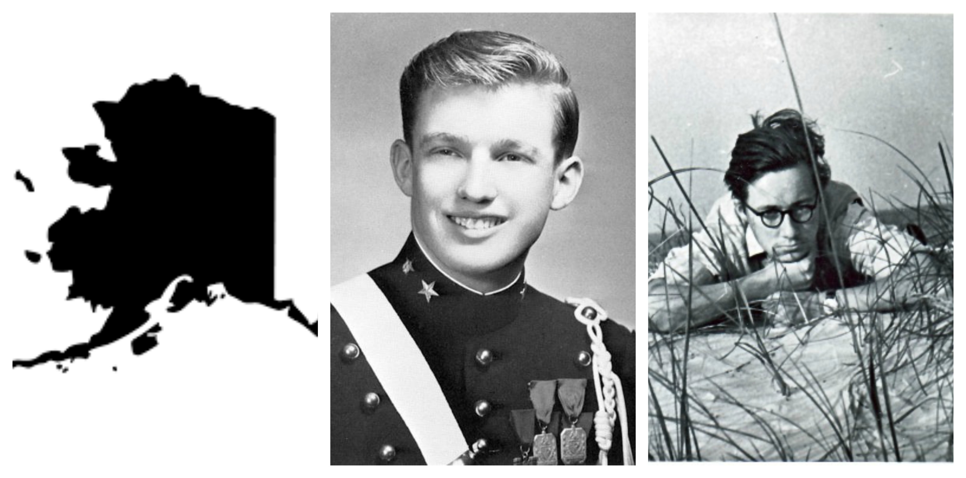 Geografijos žinių patikrinime teko identifikuoti Aliaskos valstijos kontūrą, vaizdinėse – atpažinti iš senų fotografijų besišypsantį JAV prezidentą Donaldą Trumpą (viduryje) bei politiką ir visuomenės veikėją Vytautą Landsbergį (dešinėje).