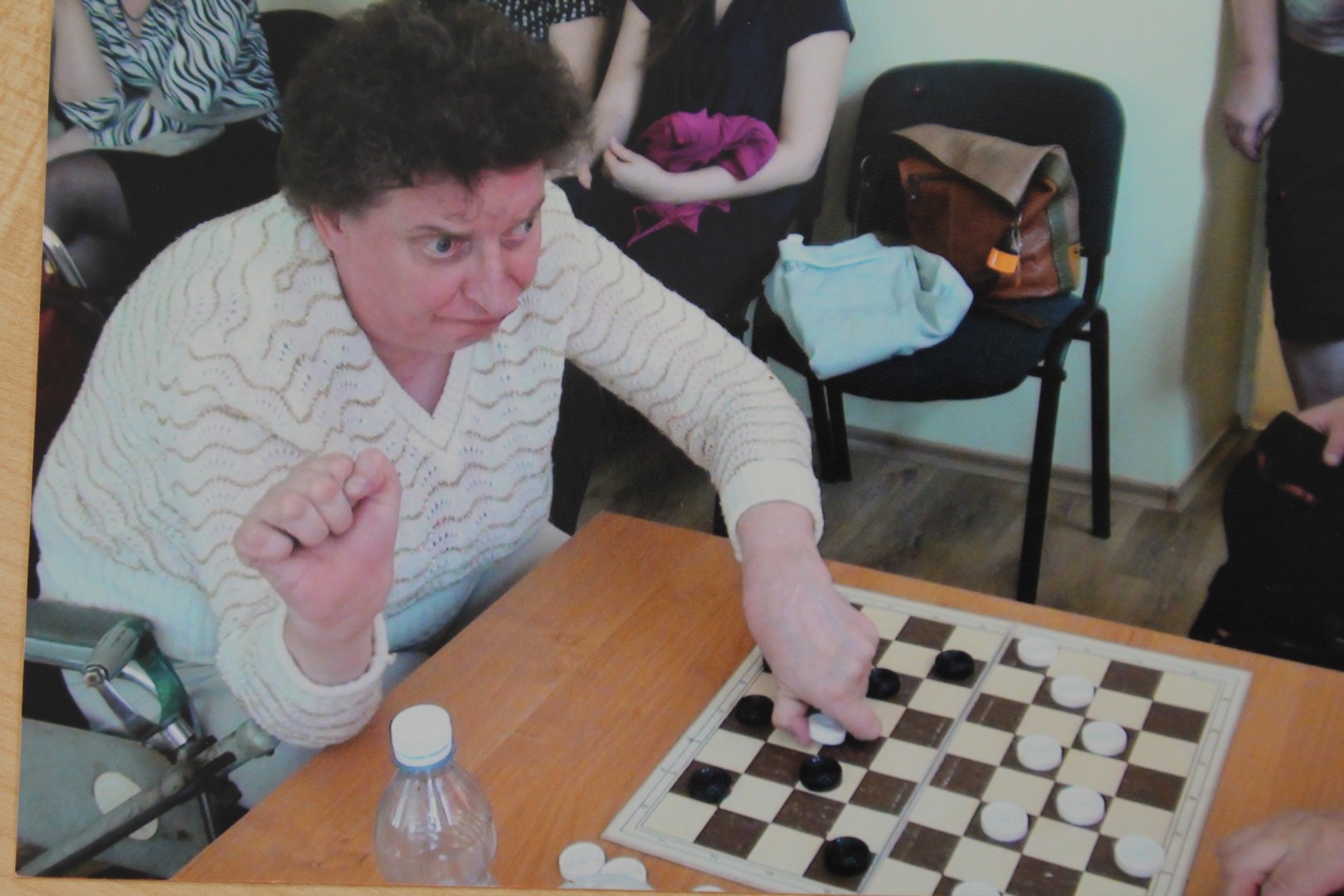 Aldona Černevičienė – puiki šaškių žaidėja.
