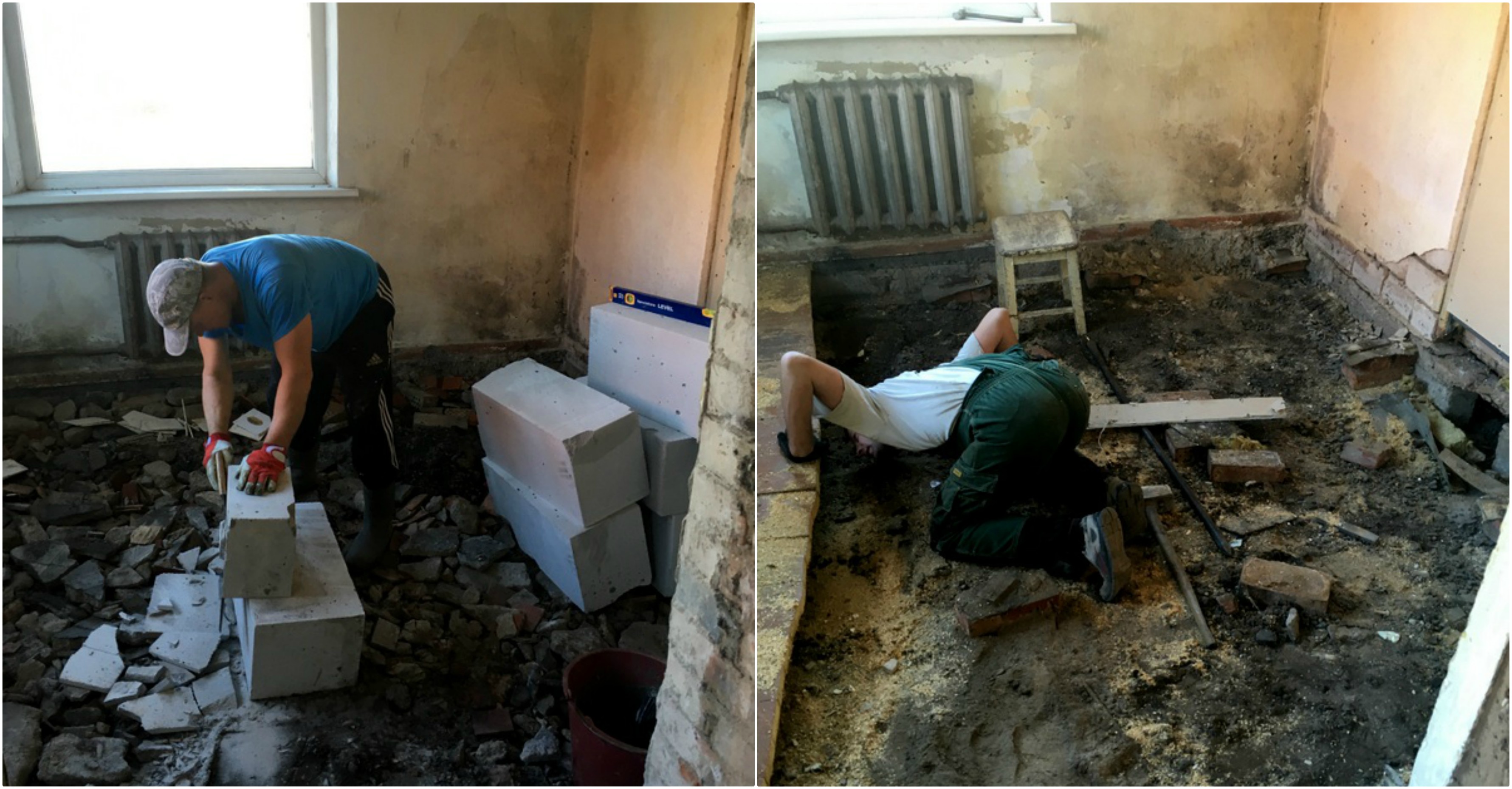 Projektas jau įsibėgėja. Namuose jau pradėti vykdyti darbai. Asmeninio archyvo nuotr. 