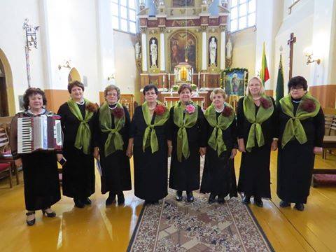 A.Sasnauskienės vadovaujamas ansamblis ,,Giedra’’ ne kartą surengė koncertus Šv.Jurgio bažnyčioje./Asmeninio archyvo nuotr.