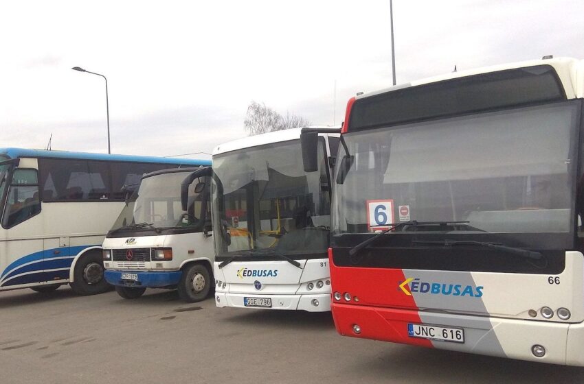  Kėdainiuose labai sumažėjo viešojo transporto keleivių