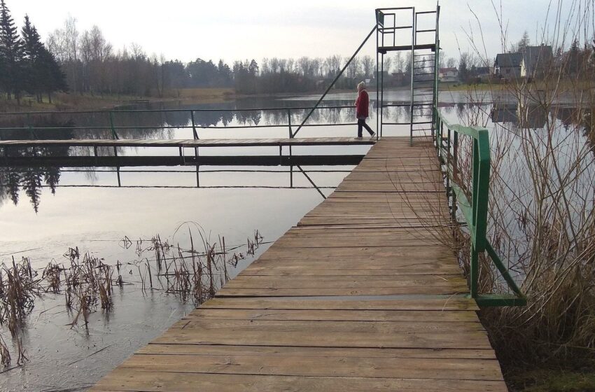  Remontuojamas Pelėdnagių Ašarėnos tvenkinio tiltukas