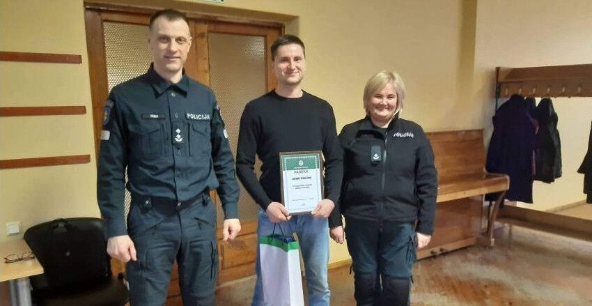  Pilietiškam kėdainiečiui – pareigūnų padėka