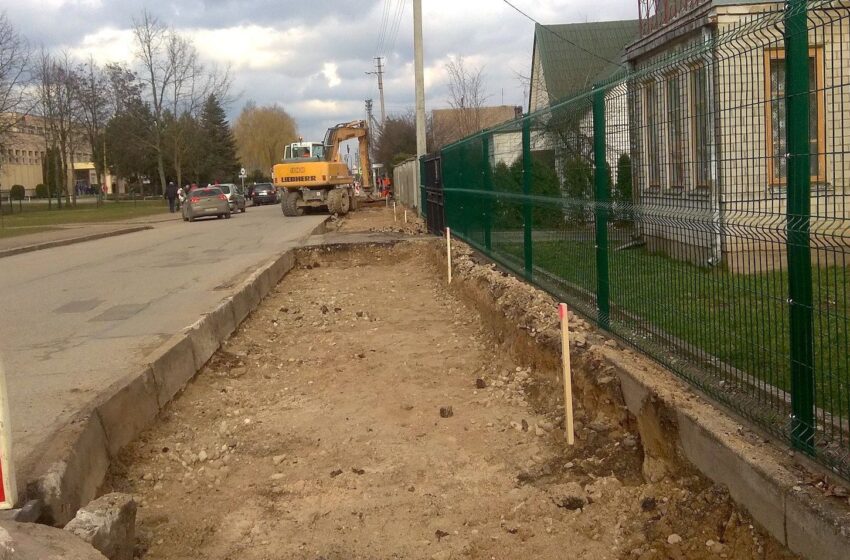  Pradėta Pavasario gatvės rekonstrukcija