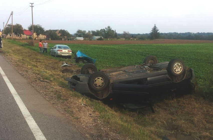  Prie Kaplių – girto vairuotojo sukelta avarija