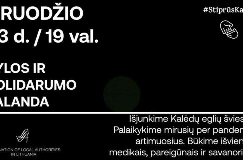  Šiandien dalyvaukime akcijoje „Tylos ir solidarumo valanda“