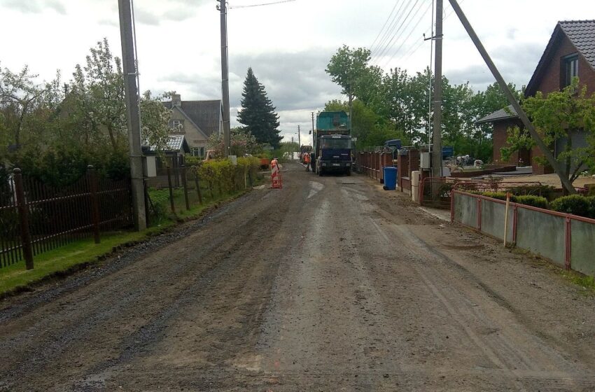  Mieste asfaltuojamos trys gatvės