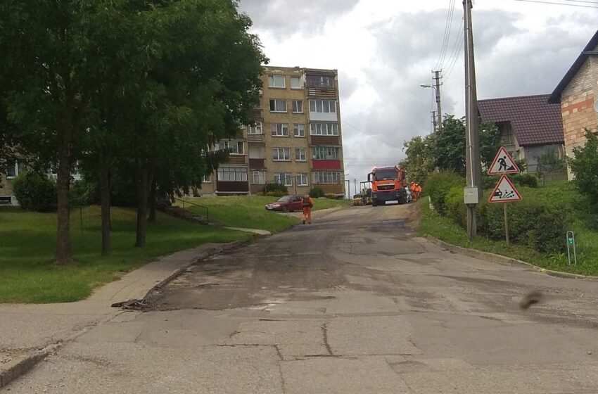  Asfaltuojama Liepų alėja ir aplinkinės gatvelės
