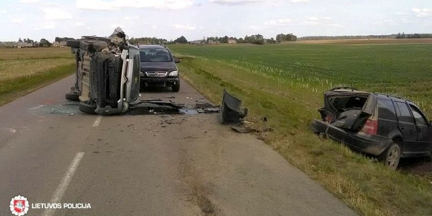  Avarija Kėdainių rajone – kaltas viršytas greitis