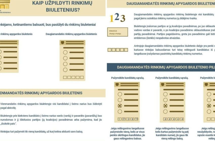  Kodėl svarbu balsuojant reitinguoti kandidatus ir kaip teisingai tai atlikti?