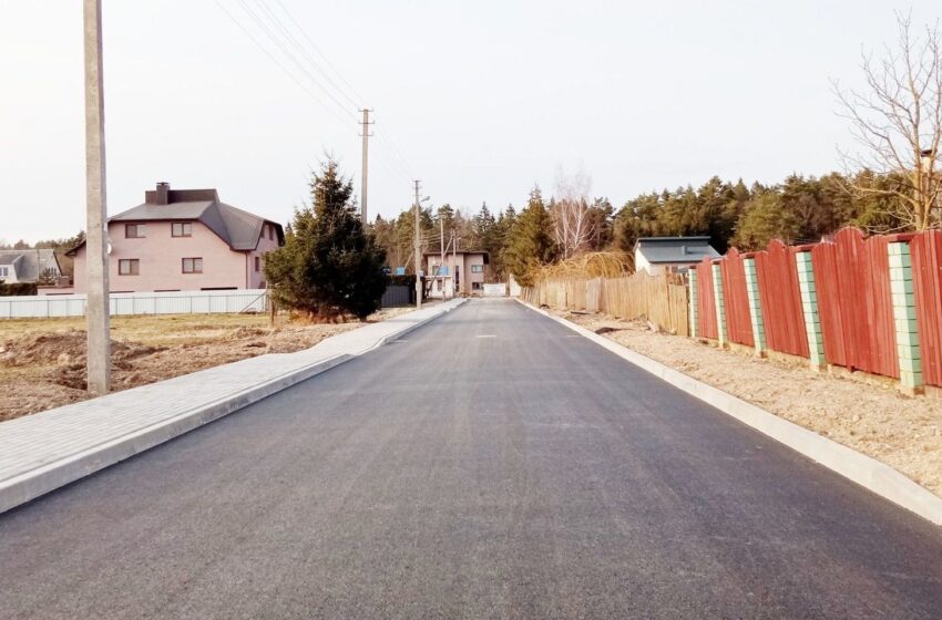  Startavo gatvių asfaltavimas – išasfaltuota pirmoji gatvė