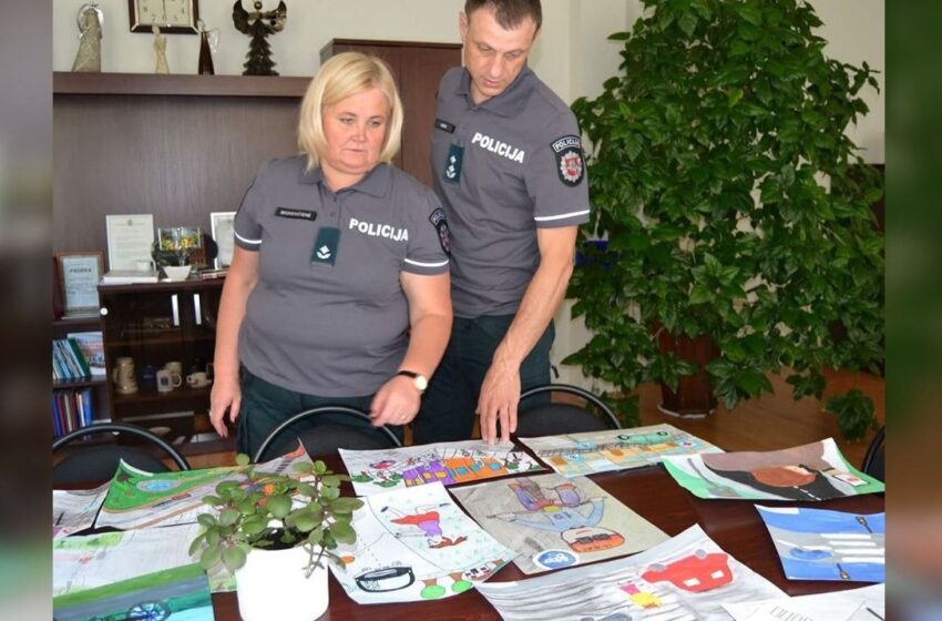  Policijos komisariate – vaikų piešinių paroda