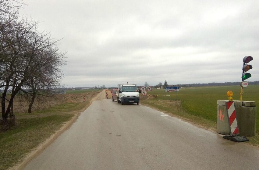  Laikini nepatogumai: Berželės kelyje ribojamas eismas