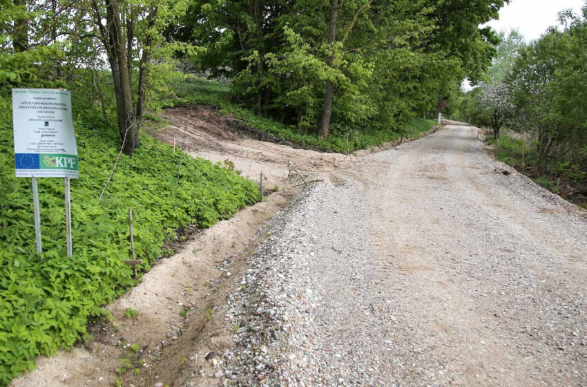  Žvyrkelis už asfaltuoto kelio kainą