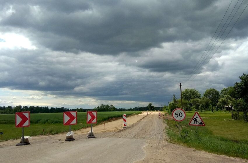  Vykdoma kelio Dotnuva–Ąžuolaičiai rekonstrukcija