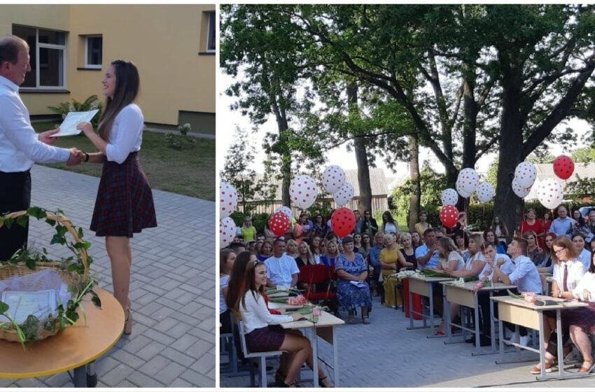  Brandos atestatai įteikti visiems rajono abiturientams