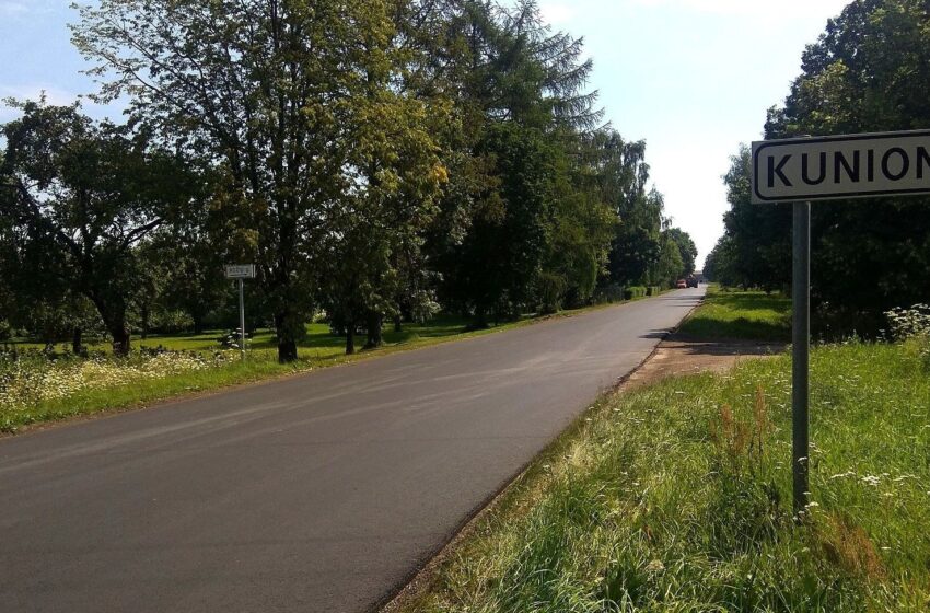  Atnaujinta pagrindinė Kunionių kaimo gatvė