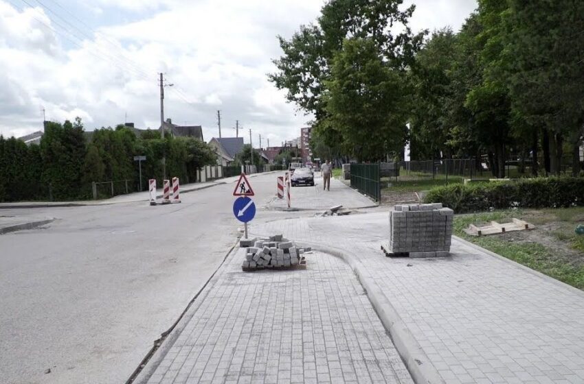  Rekonstravus gatvę išspręs įsisenėjusią problemą: vaikai mokyklą galės pasiekti saugiai