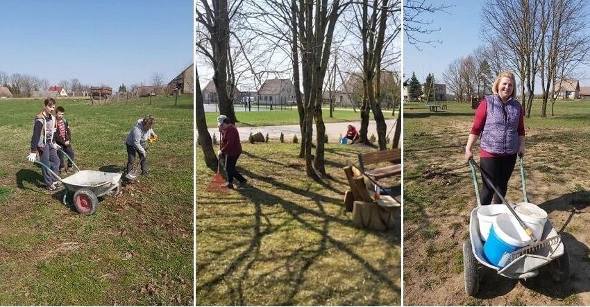  Plinkaigaliečiai tvarkė žmonių puoselėjamą ir prižiūrimą viešąją erdvę