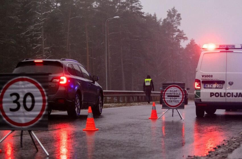  Policija skelbia apie pokyčius kontrolės postuose