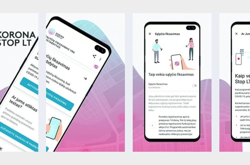 Startuoja nauja mobilioji programėlė „Korona Stop LT“