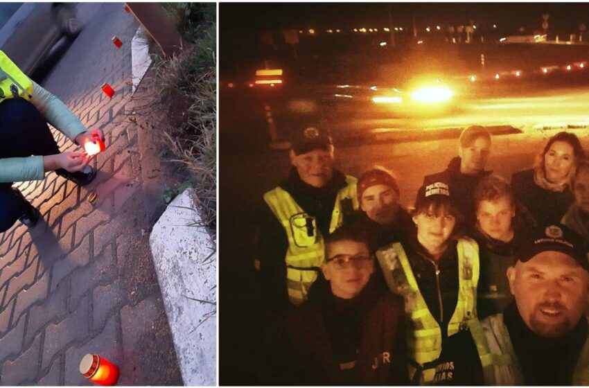  Josvainių „žiedas“ paskendo žvakučių jūroje