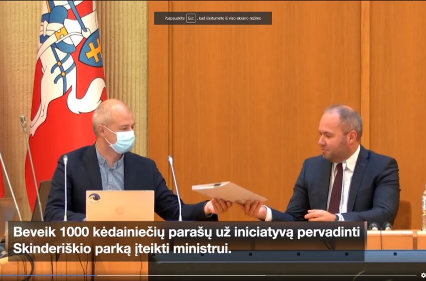  Skinderiškio parką siekia pervadinti Kaltenio vardu (VIDEO)