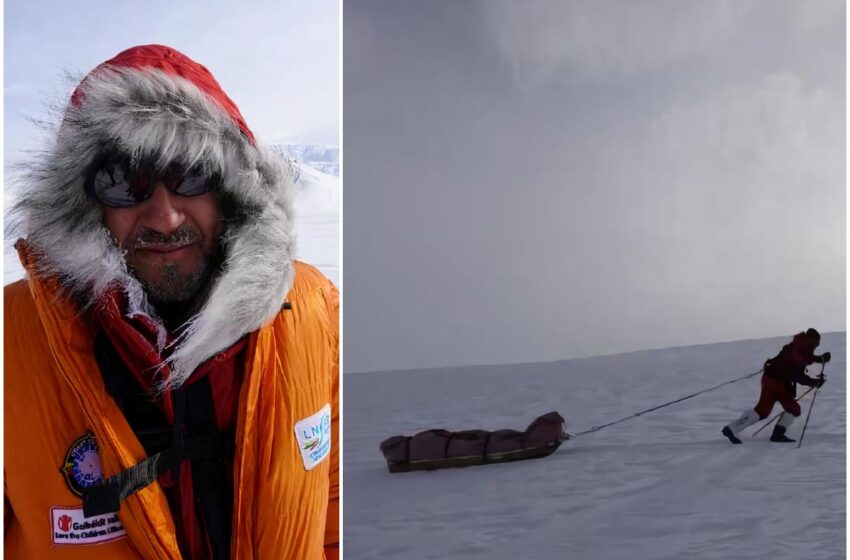 Įveikė pirmąjį ekspedicijos etapą: pasiekė Akselio Haibergo ledyno viršūnę