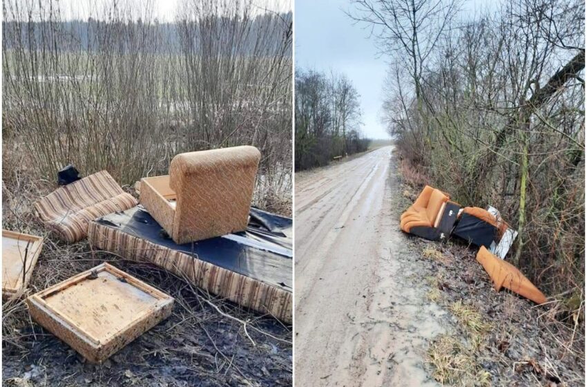  Įžūlumo viršūnė: nereikalingais baldais atsikratė Ąžuoloto girininkijoje