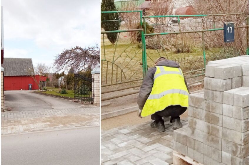  Gatvė rekonstruota prieš keletą metų, o įvažas jau reikia tvarkyti