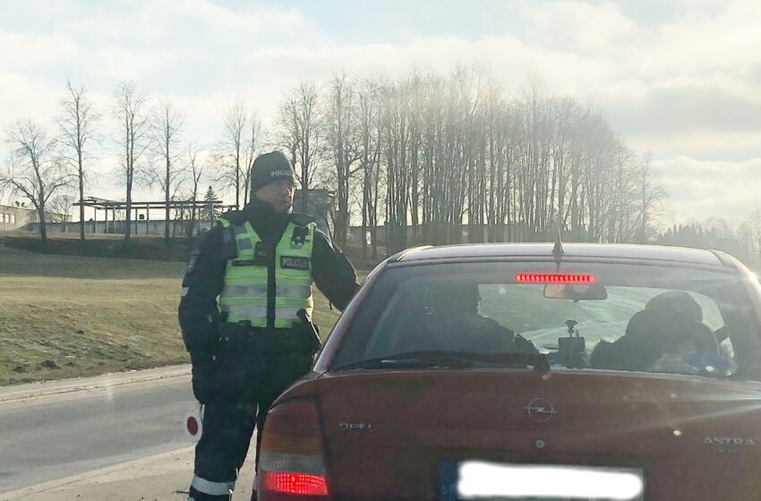  Visą kovo mėnesį laukia aibė specialių policijos reidų