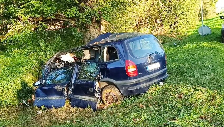  Kelyje Jonava–Kėdainiai–Šeduva automobilis rėžėsi į medį: metalo gniaužtuose įkalintas vairuotojas (FOTO, VIDEO)