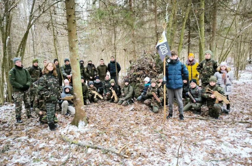  Kėdainiuose vaikai veržiasi į Jaunųjų šaulių gretas