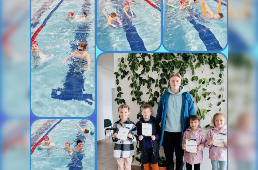  Priešmokyklinukai mokėsi plaukti