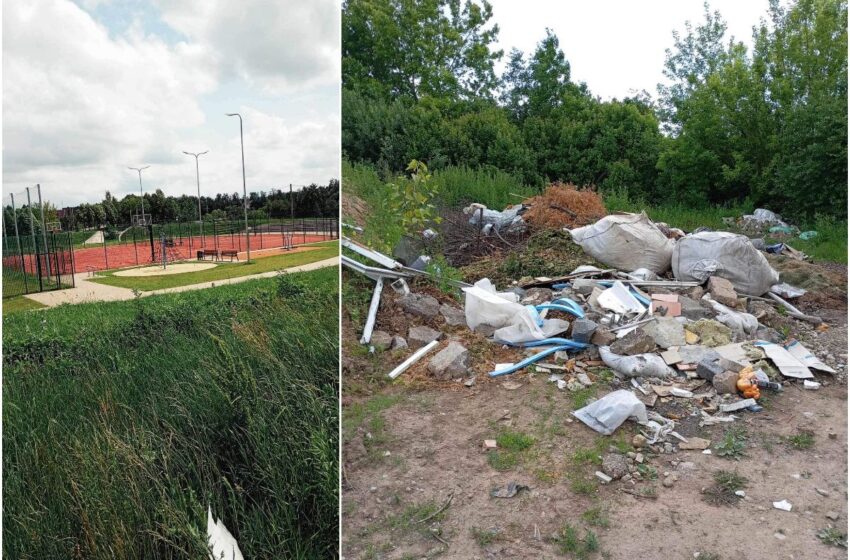  Statybinių atliekų kalnus išvertė šalia Pelėdnagių stadiono