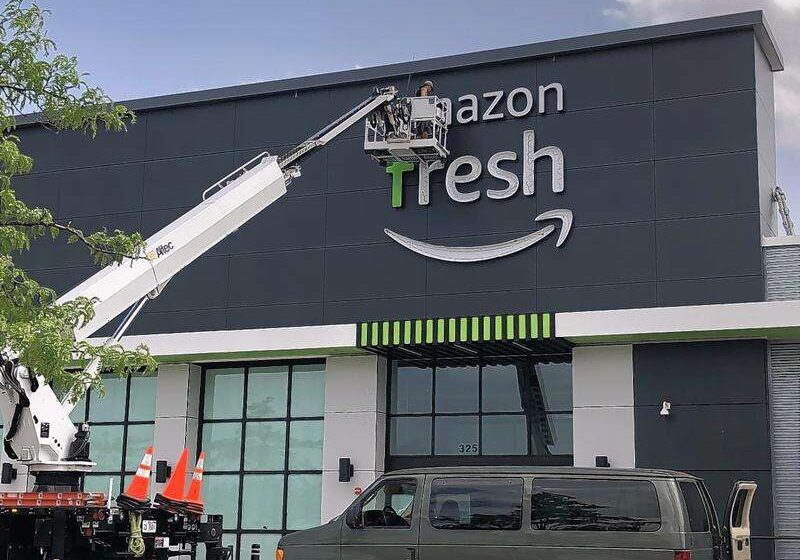  IGD atstovas apsilankė „Amazon Fresh“ parduotuvėje