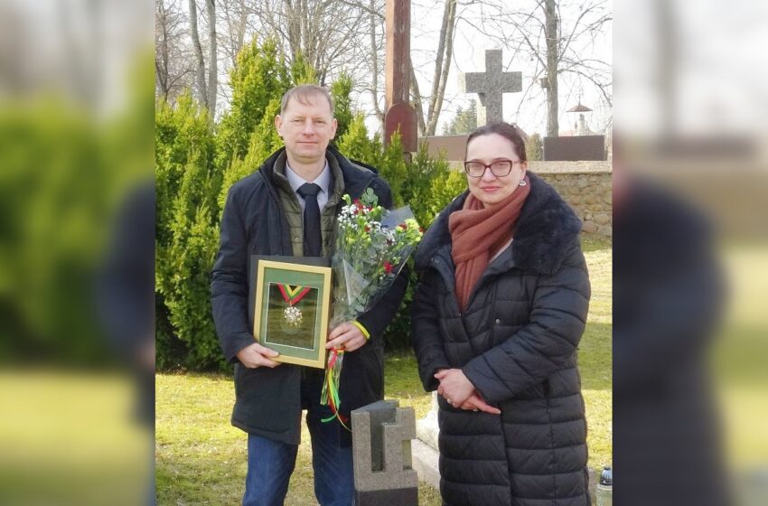  Be kompromisų teisingumui ištikimam kėdainiečiui – apdovanojimas už Lietuvos nepriklausomybės stiprinimą