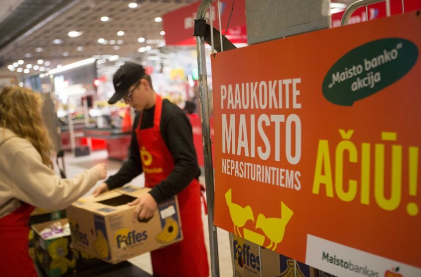 Jau 38-ąjį kartą visoje Lietuvoje rengiama „Maisto banko“ akcija parduotuvėse