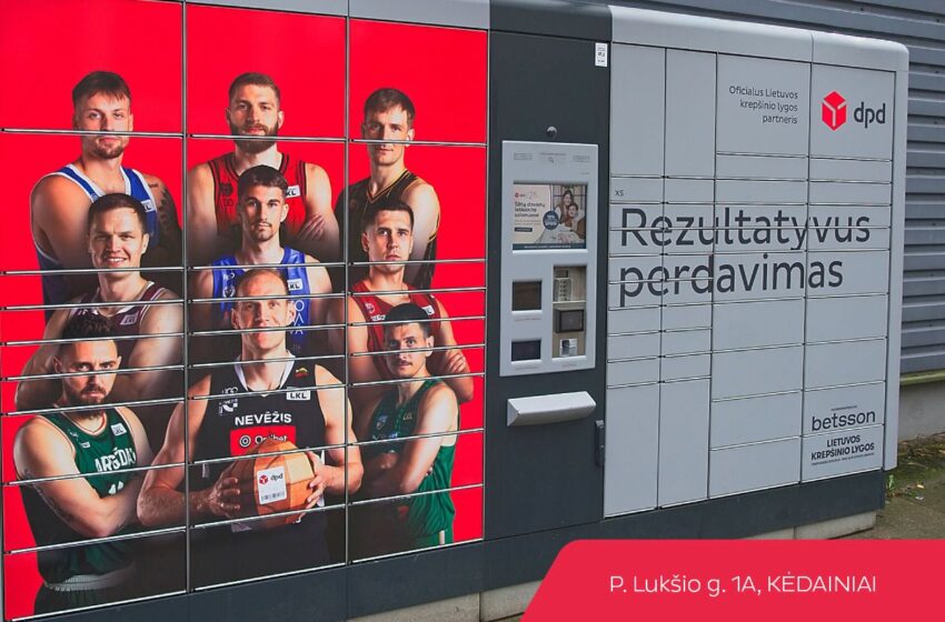  Kėdainiuose pastatytas naujas paštomatas papuoštas išskirtiniu dizainu