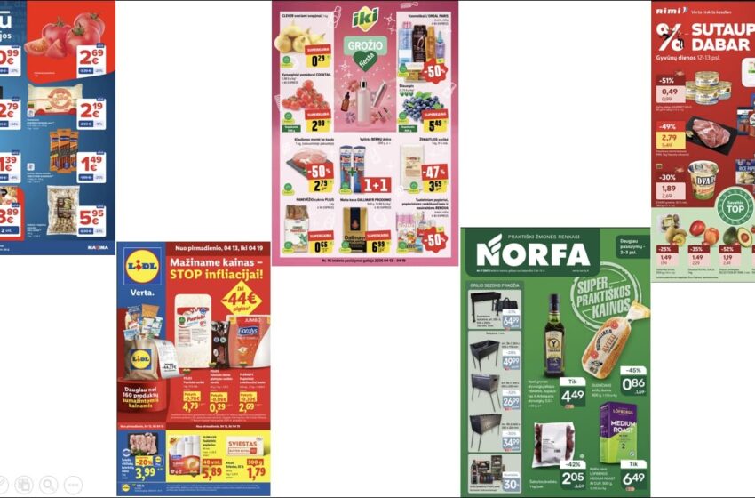  16-osios savaitės akcijų leidiniai: Kas pigiau / 2026-04-15