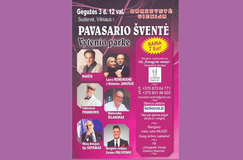  Mamos dieną kviečia į Sudervę