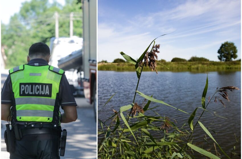policija tvenkinys nuskendo