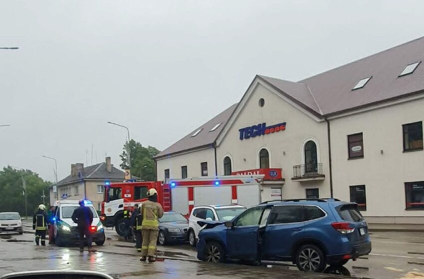 avarija Kėdainiuose
