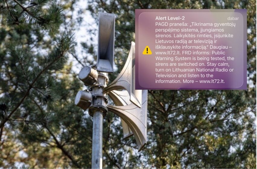  Po sirenų patikrinimo gyventojai kviečiami įvertinti sistemą: užpildykite apklausą (PAPILDYTA)