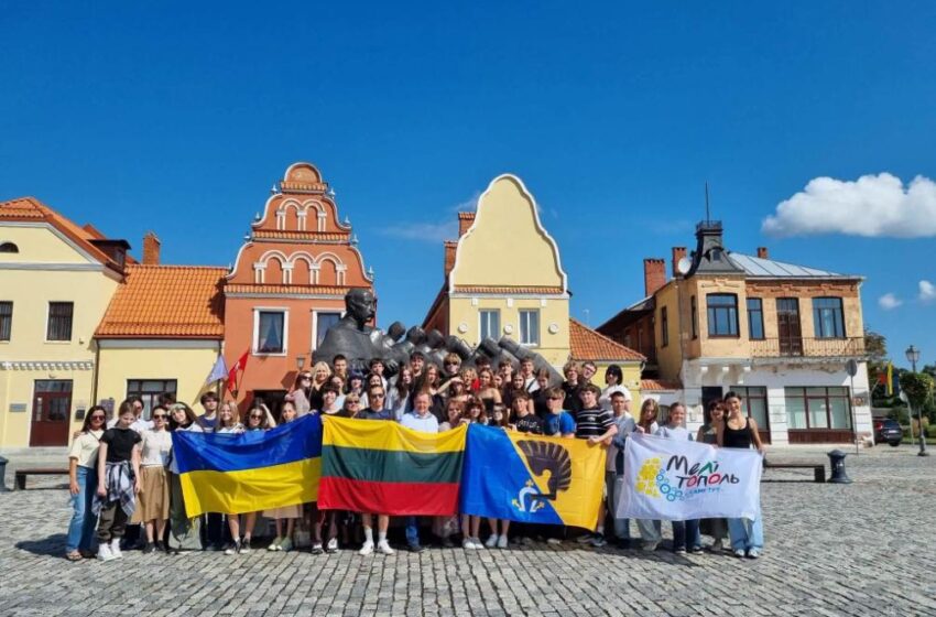 Vaikai iš Ukrainos ekskursijoje Kėdainiuose