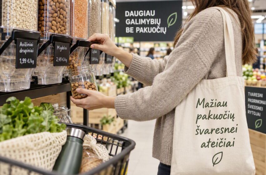 į parduotuvę su savo tara DI nuotr.